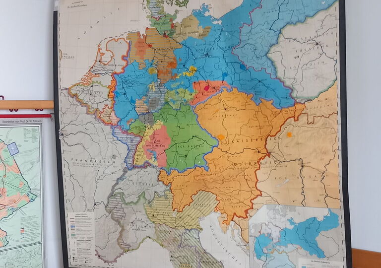 Karte von Deutschland in den Jahren 1815-1918