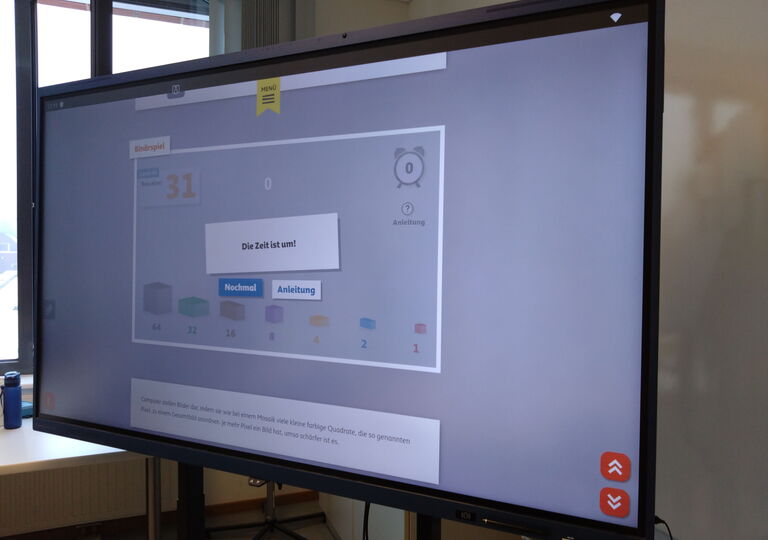 Bild der digitalen Tafel